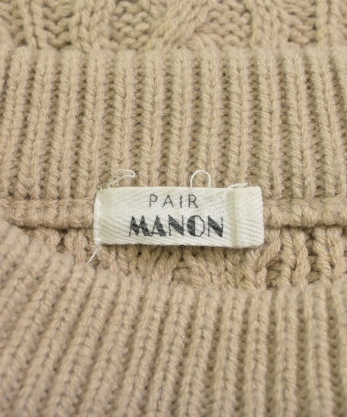 manon（マノン）ニット・セーター ベージュ サイズ:F レディース/2200636627024