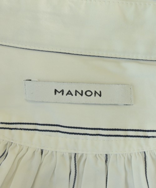 manon（マノン）カジュアルシャツ 白 サイズ:0(XS位) レディース/2200641383113