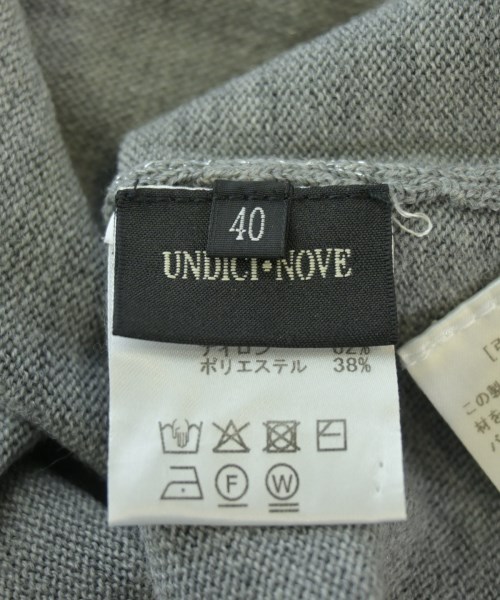 UNDICI NOVE（ウンディッチノーベ）ニット・セーター グレー サイズ:40(M位) レディース/2200635474025