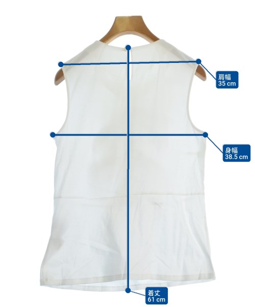 UNDICI NOVE（ウンディッチノーベ）ノースリーブ 白 サイズ:38(M位) レディース/2200670966028