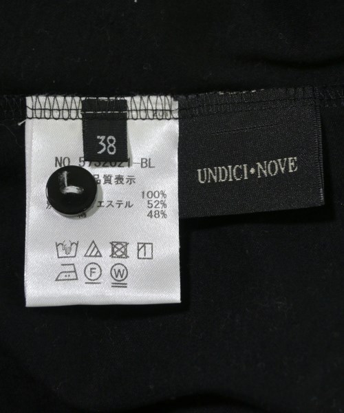 UNDICI NOVE（ウンディッチノーベ）ノースリーブ 黒 サイズ:38(M位) レディース/2200670966042