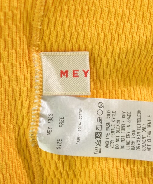 MEYAME（メヤメ）カーディガン 黄 サイズ:F レディース/2200618143061
