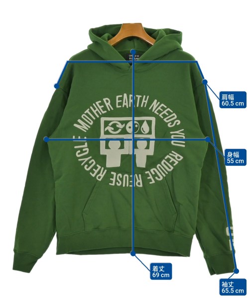 CACTUS PLANT FLEA MARKET（カクタスプラントフリーマーケット）パーカー 緑 サイズ:L メンズ/2200631267102