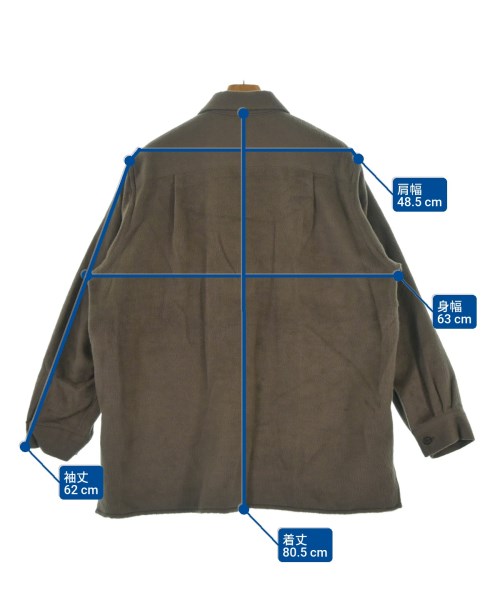 YOKE（ヨーク）カジュアルシャツ 茶 サイズ:3(L位) メンズ/2200634661297