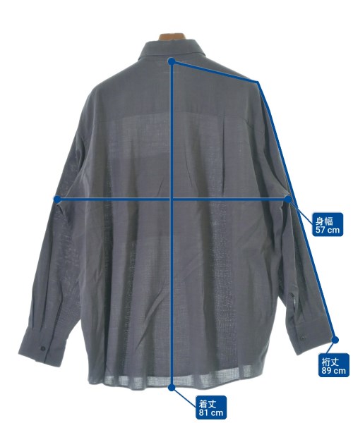 YOKE（ヨーク）カジュアルシャツ グレー サイズ:S メンズ/2200679587248