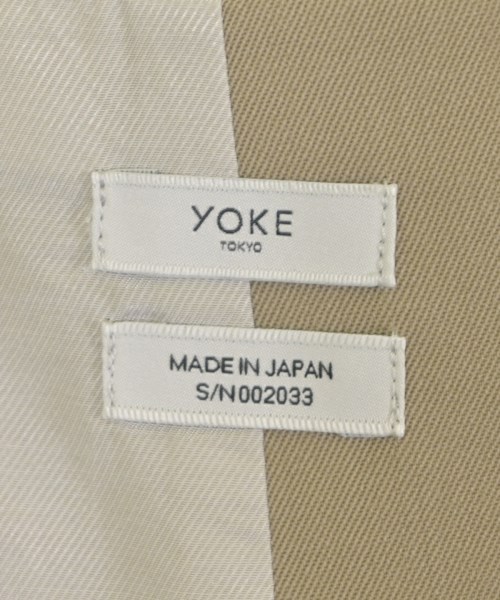 YOKE（ヨーク）テーラードジャケット ベージュ サイズ:3(L位) メンズ/2200712270076
