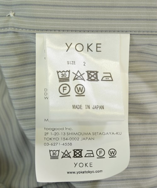 YOKE（ヨーク）カジュアルシャツ グレー サイズ:2(M位) メンズ/2200709147084