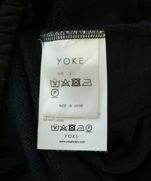 YOKE（ヨーク）スウェットパンツ 黒 サイズ:3(L位) メンズ/2200709316046