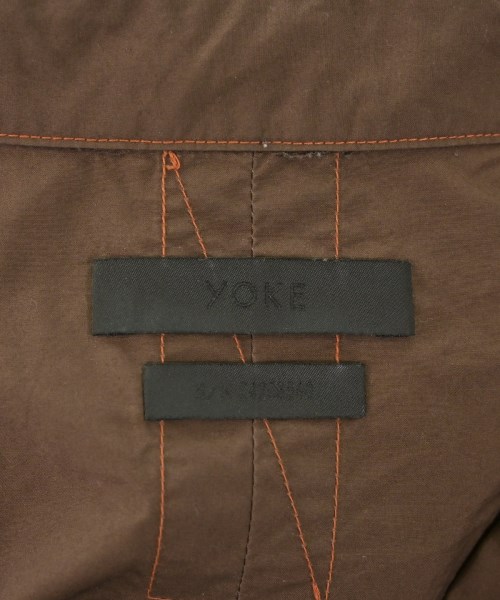 YOKE（ヨーク）カジュアルシャツ 茶 サイズ:1(S位) メンズ/2200662482130