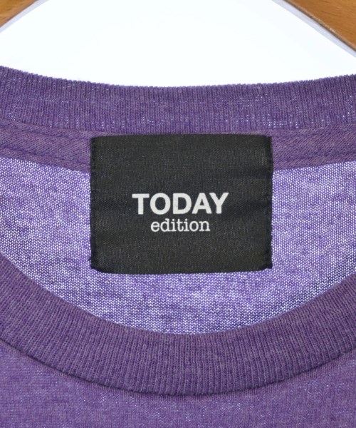 TODAY edition（トゥデイエディション）Tシャツ・カットソー 紫 サイズ:M レディース/2200617070177