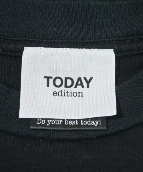 TODAY edition（トゥデイエディション）Tシャツ・カットソー 黒 サイズ:M メンズ/2200632401130