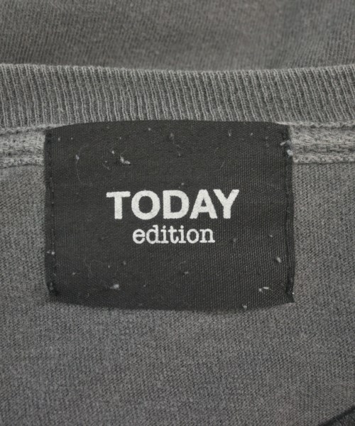 TODAY edition（トゥデイエディション）Tシャツ・カットソー グレー サイズ:M メンズ/2200610617232