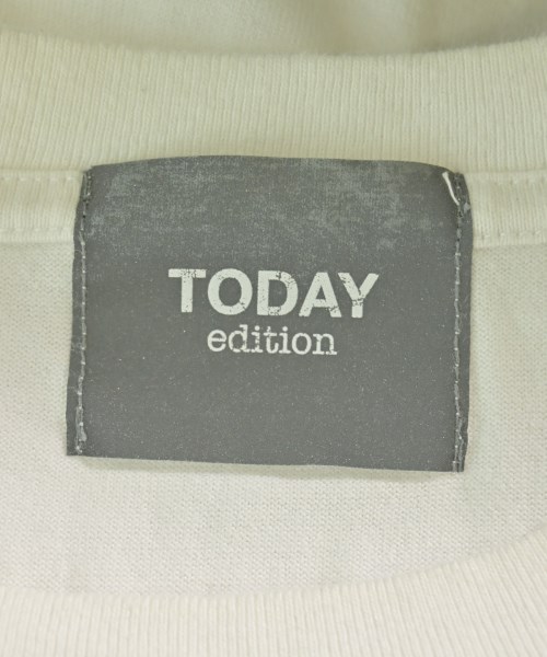 TODAY edition（トゥデイエディション）Tシャツ・カットソー 白 サイズ:L メンズ/2200710815033