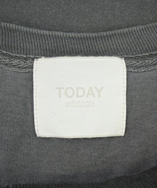TODAY edition（トゥデイエディション）Tシャツ・カットソー グレー サイズ:M メンズ/2200702981067