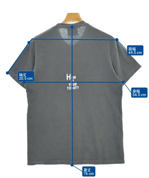 TODAY edition（トゥデイエディション）Tシャツ・カットソー グレー サイズ:M メンズ/2200702981067