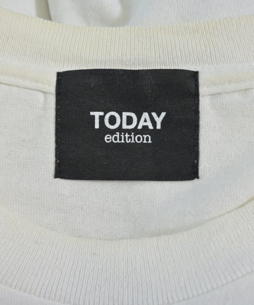 TODAY edition（トゥデイエディション）Tシャツ・カットソー 白 サイズ:L メンズ/2200724070466