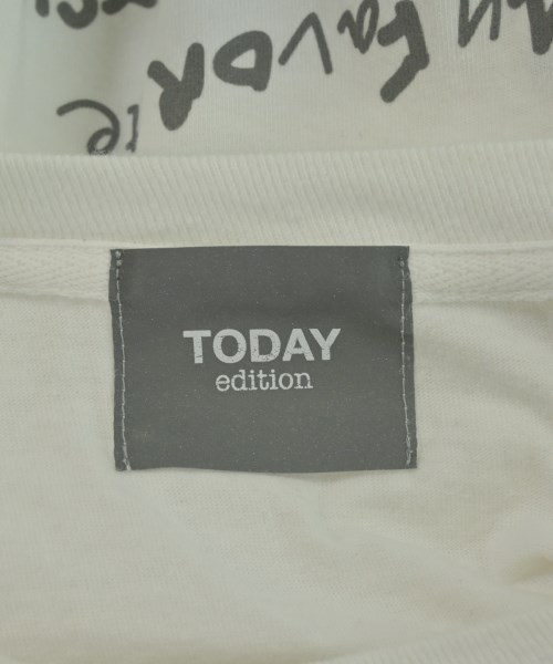 TODAY edition（トゥデイエディション）Tシャツ・カットソー 白 サイズ:L レディース/2200671690359