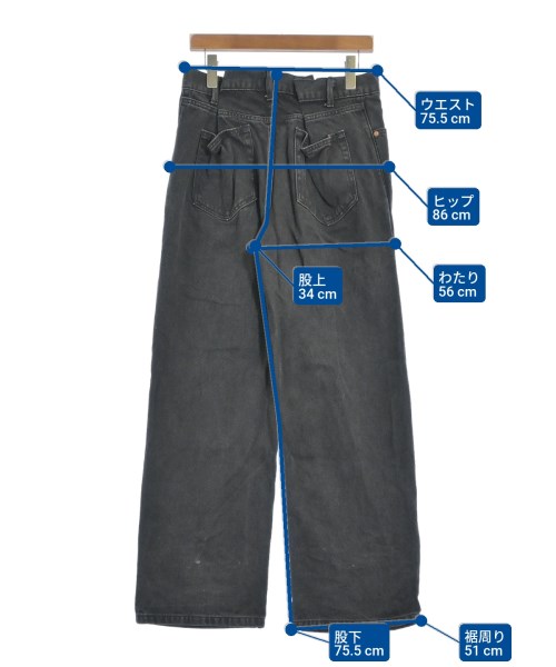 RAEY（レイ）デニムパンツ 黒 サイズ:26(M位) レディース/2200646222059