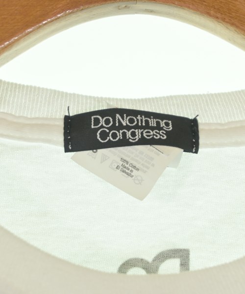 DONOTHING CONGRESS（ドゥーナッシングコングレス）Tシャツ・カットソー 白 サイズ:S メンズ/2200644926102
