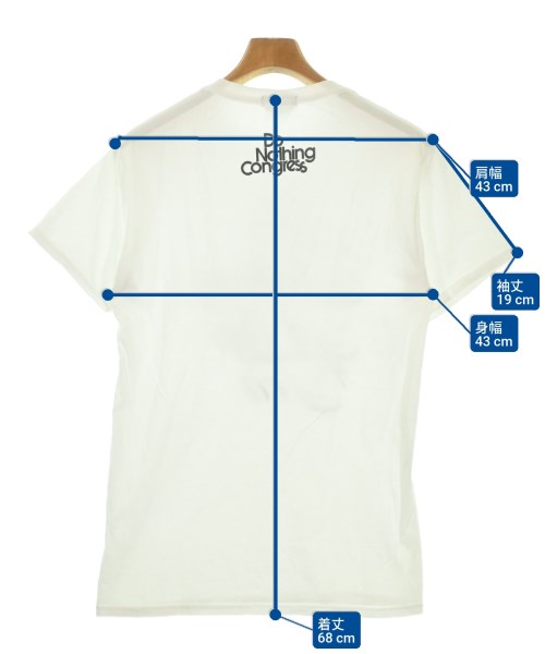 DONOTHING CONGRESS（ドゥーナッシングコングレス）Tシャツ・カットソー 白 サイズ:S メンズ/2200644926102