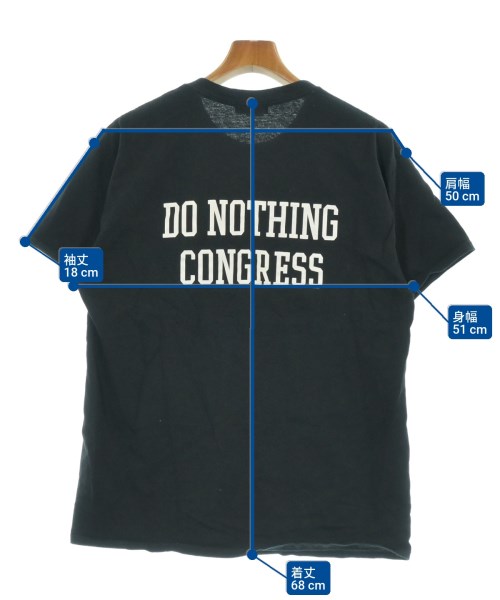 DONOTHING CONGRESS（ドゥーナッシングコングレス）Tシャツ・カットソー 黒 サイズ:L メンズ/2200688383138