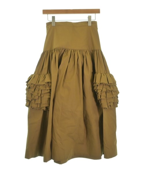 Molly Goddard(モリーゴダード)ロング・マキシ丈スカート 茶 サイズ:10(M位)/2200668746106