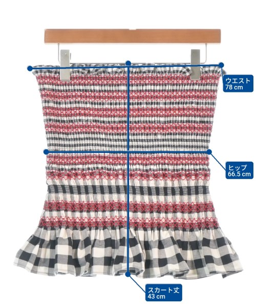 Molly Goddard（モリーゴダード）ひざ丈スカート 白 サイズ:40(M位) レディース/2200666468390