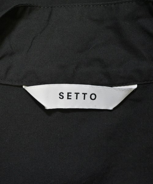 SETTO（セット）カジュアルシャツ 黒 サイズ:F レディース/2200672145148