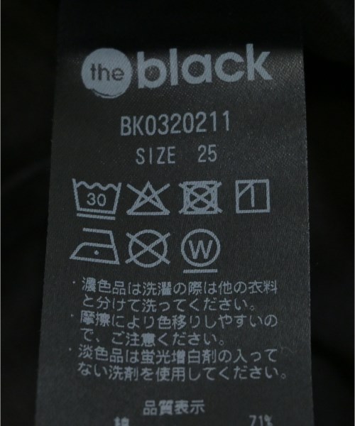the black（ザブラック）デニムパンツ 黒 サイズ:25(S位) レディース/2200715550700