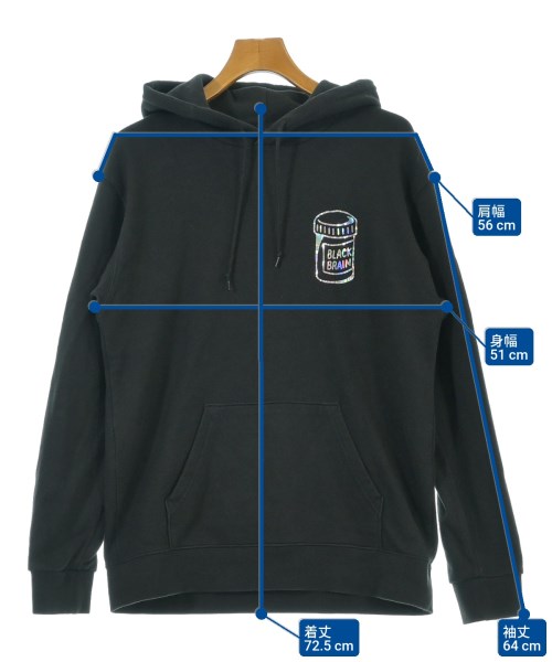 BLACK BRAIN（ブラックブレイン）パーカー 黒 サイズ:L メンズ/2200639564104