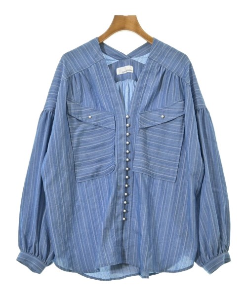 GENE HEAVENS(ジーンヘブンズ)ブラウス 青 サイズ:F/2200670408030