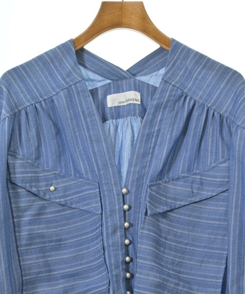 GENE HEAVENS（ジーンヘブンズ）ブラウス 青 サイズ:F レディース/2200670408030