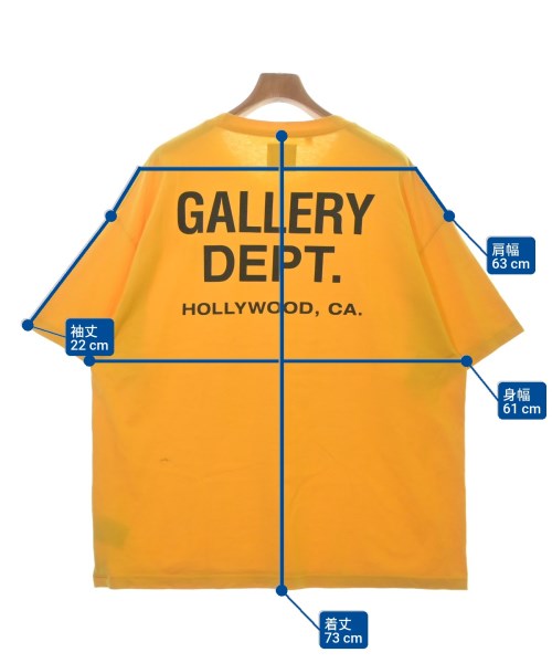 GALLERY DEPT.（ギャラリーデプト）Tシャツ・カットソー 黄 サイズ:L メンズ/2200616776018