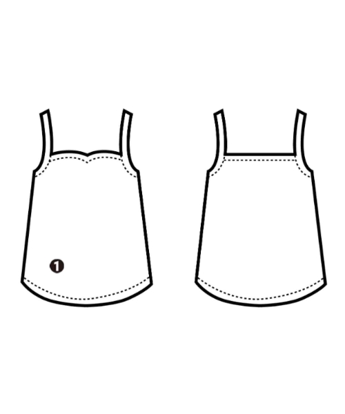 IIROT（イロット）キャミソール 白 サイズ:-(XS位) レディース/2200614201161