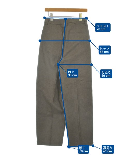 IIROT（イロット）スラックス 茶 サイズ:40(M位) レディース/2200638253054