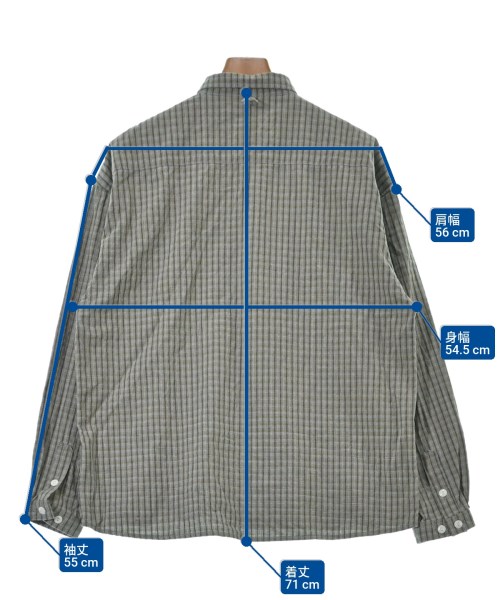 NOROLL（ノーロール）カジュアルシャツ グレー サイズ:M メンズ/2200659258090