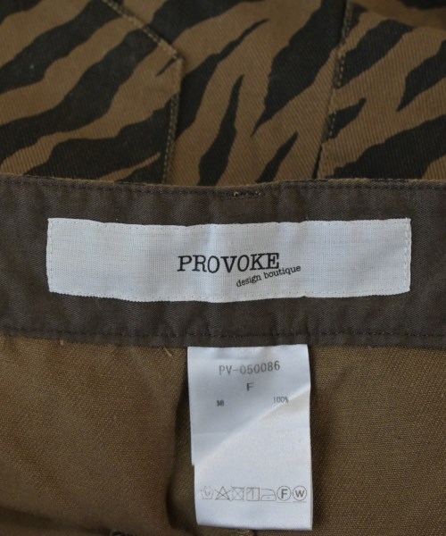 PROVOKE（プロヴォーク）ショートパンツ 茶 サイズ:F レディース/2200629423060