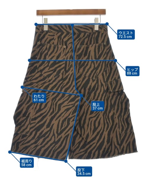 PROVOKE（プロヴォーク）ショートパンツ 茶 サイズ:F レディース/2200629423060