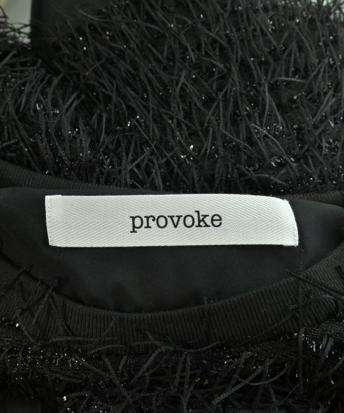 PROVOKE（プロヴォーク）Tシャツ・カットソー 黒 サイズ:F レディース/2200619474010