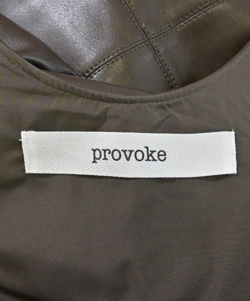 PROVOKE（プロヴォーク）ワンピース 茶 サイズ:F レディース/2200677585024