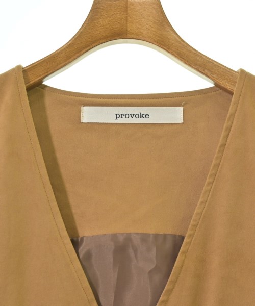 PROVOKE（プロヴォーク）ベスト 茶 サイズ:F レディース/2200707170039