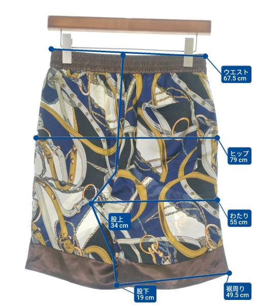 Jih Nunc（ジーヌンク）ショートパンツ 青 サイズ:M メンズ/2200619576080