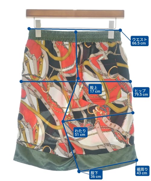 Jih Nunc（ジーヌンク）ショートパンツ 赤 サイズ:M メンズ/2200619576097