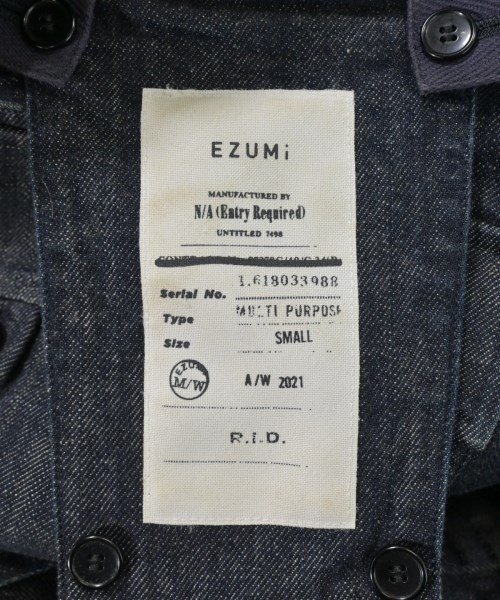 EZUMi（エズミ）デニムジャケット 紺 サイズ:S レディース/2200638386028