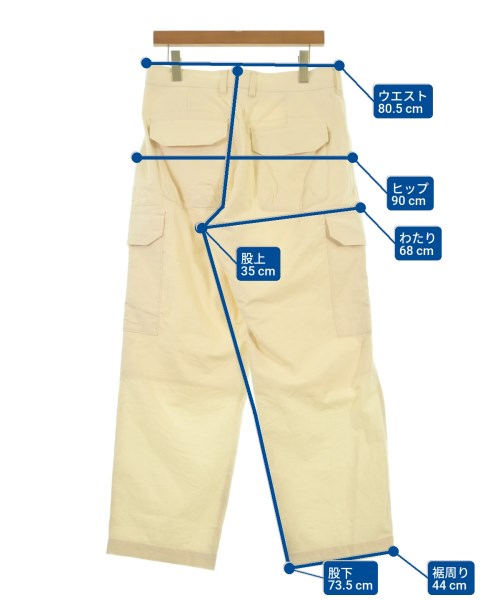 POLYPLOID（ポリプロイド）カーゴパンツ 白 サイズ:3(L位) メンズ/2200636182042