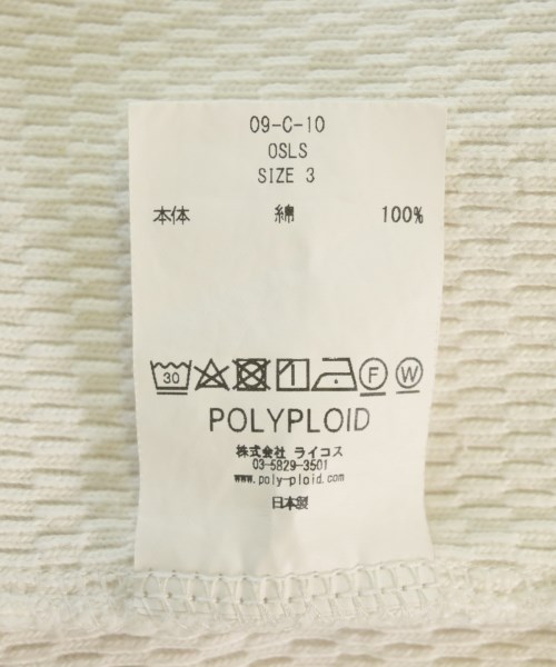 POLYPLOID（ポリプロイド）Tシャツ・カットソー 白 サイズ:3(L位) メンズ/2200699138420