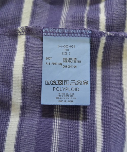 POLYPLOID（ポリプロイド）Tシャツ・カットソー 紫 サイズ:2(M位) メンズ/2200710443496