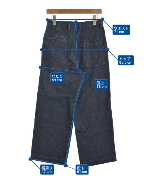 POLYPLOID（ポリプロイド）デニムパンツ 紺 サイズ:1(S位) メンズ/2200670192014