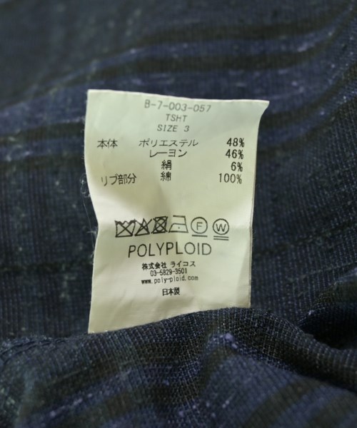 POLYPLOID（ポリプロイド）Tシャツ・カットソー 紺 サイズ:3(L位) メンズ/2200721143026