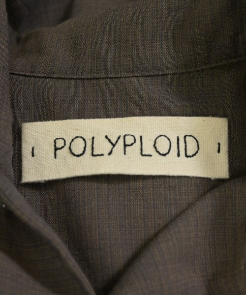 POLYPLOID（ポリプロイド）カジュアルシャツ 茶 サイズ:2(XL位) メンズ/2200725067014